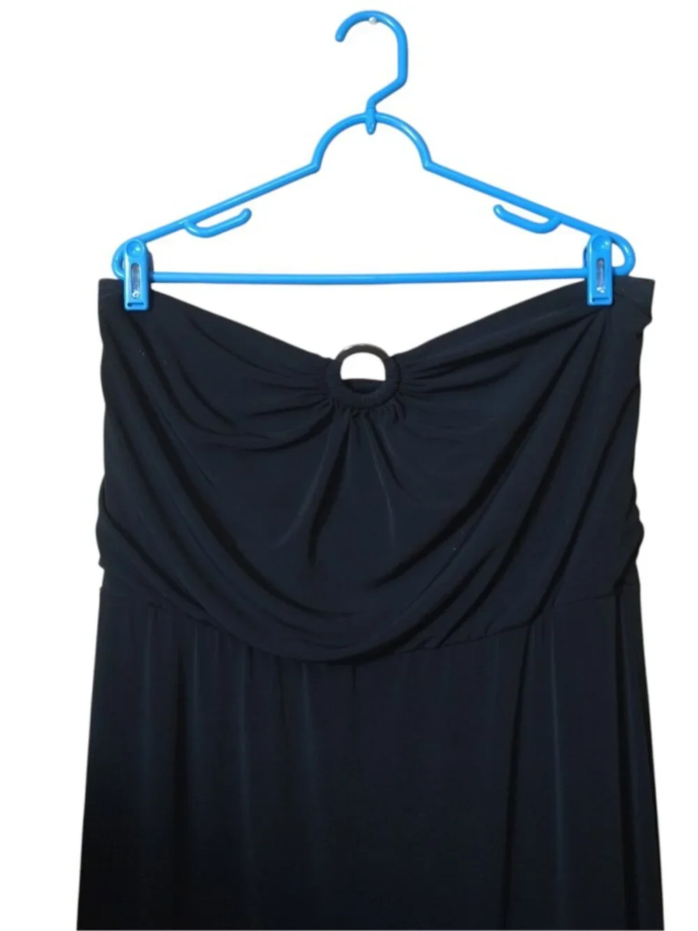 White House Black Market Strapless Black Size Large Maxi Dress Resortwear Party